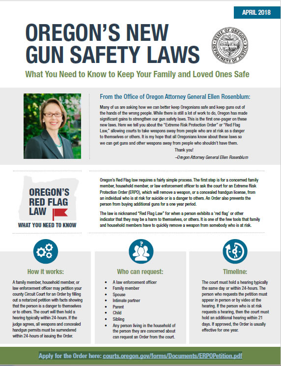 Oregon's New Gun Safety Laws