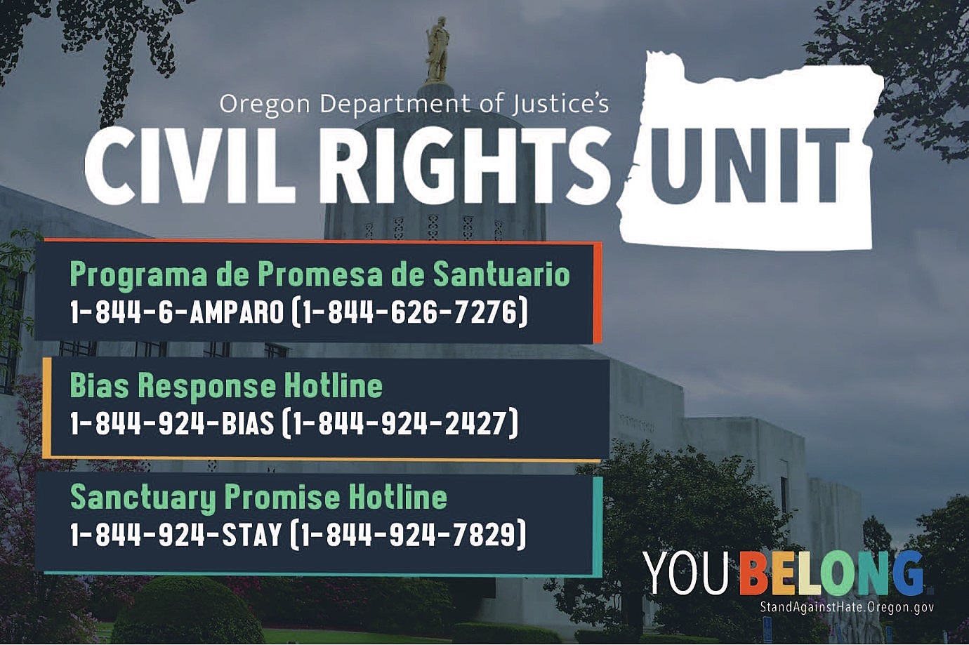 Civil rights oregon department of justice
