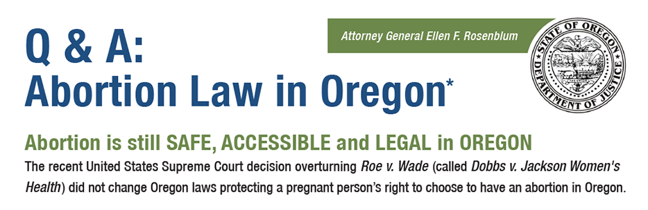 Reproductive Rights in Oregon - Spanish