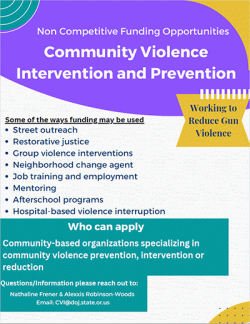 Community Violence Intervention and Prevention