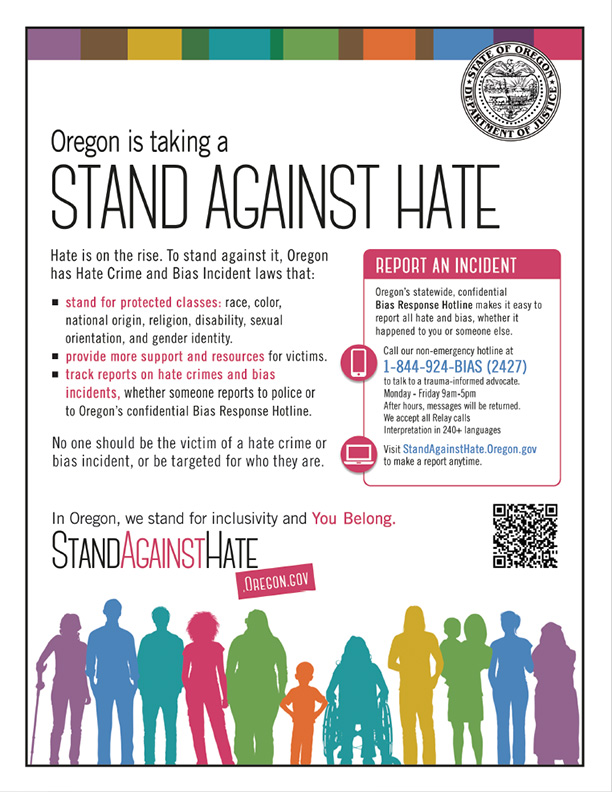 Stand Against Hate Flyer