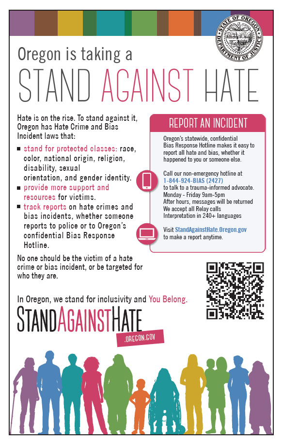 Stand Against Hate Flyer