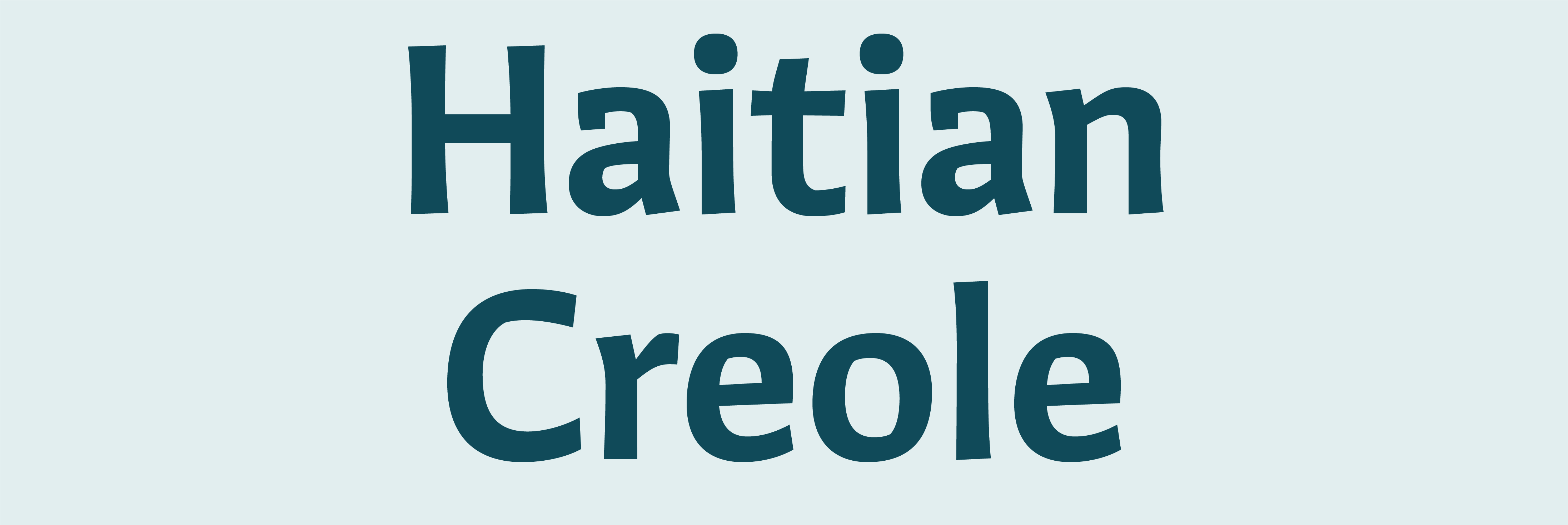 Haitian Creole
